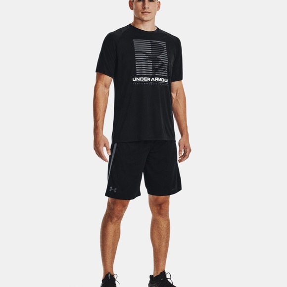 Under Armour Volocity Graphic T-Shirt Men's Size Large Black UA Short Sleeve NEW - Picture 3 of 5